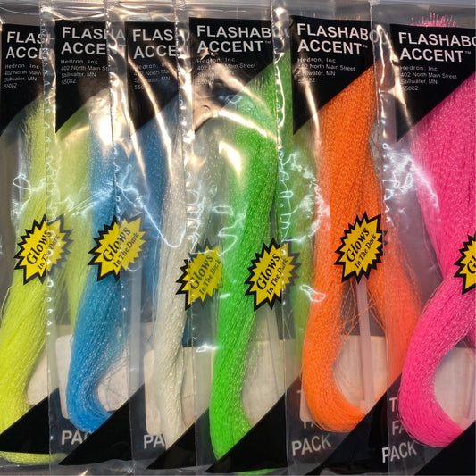 Flashabou accent GLOW in the dark