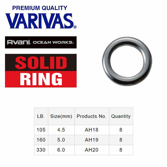 Varivas Solid ring - Anneaux soudes